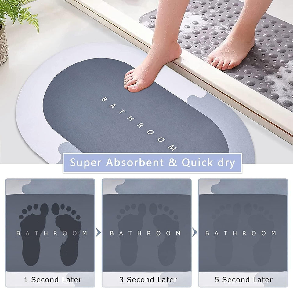 Super Absorbent Bath Floor Mat | Quick Drying | Water-Resistant