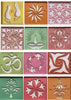Rangoli Tool Kit for Making Unique and Beautiful Rangoli Designs | Set of 19 | Assorted