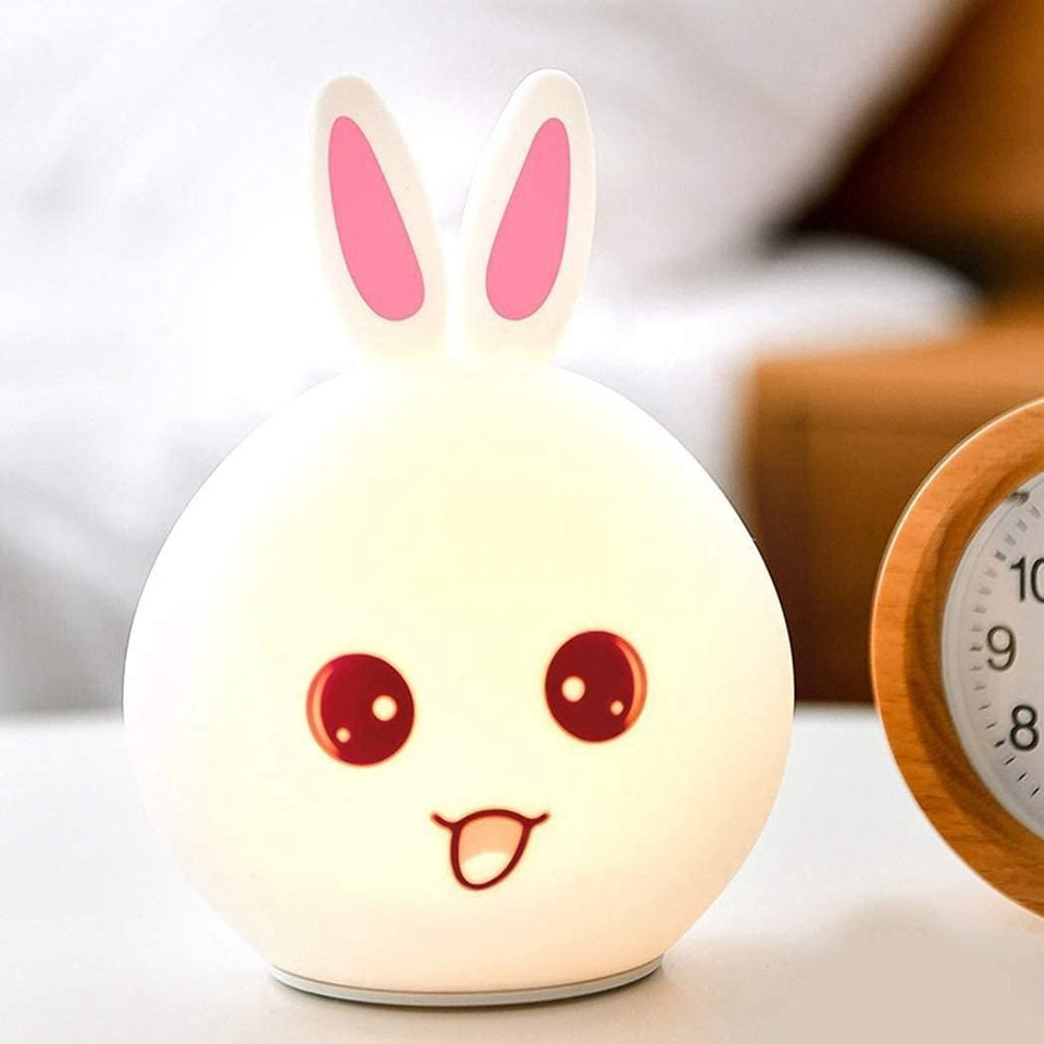 Adorable Rabbit Silicone Touch Sensor Night Light