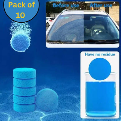 Car Windshield Washer Tablets | Concentrated Formula (Pack of 10)