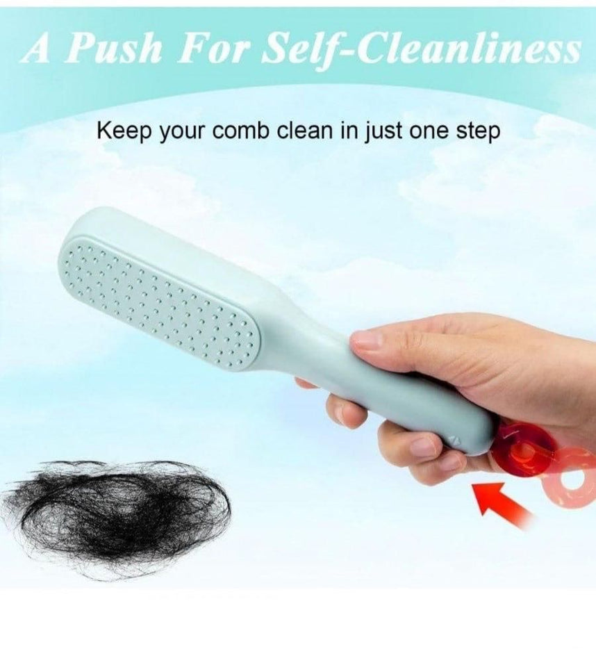 Self-Cleaning Anti-Static Massage Comb | Detangle and Revitalize Hair
