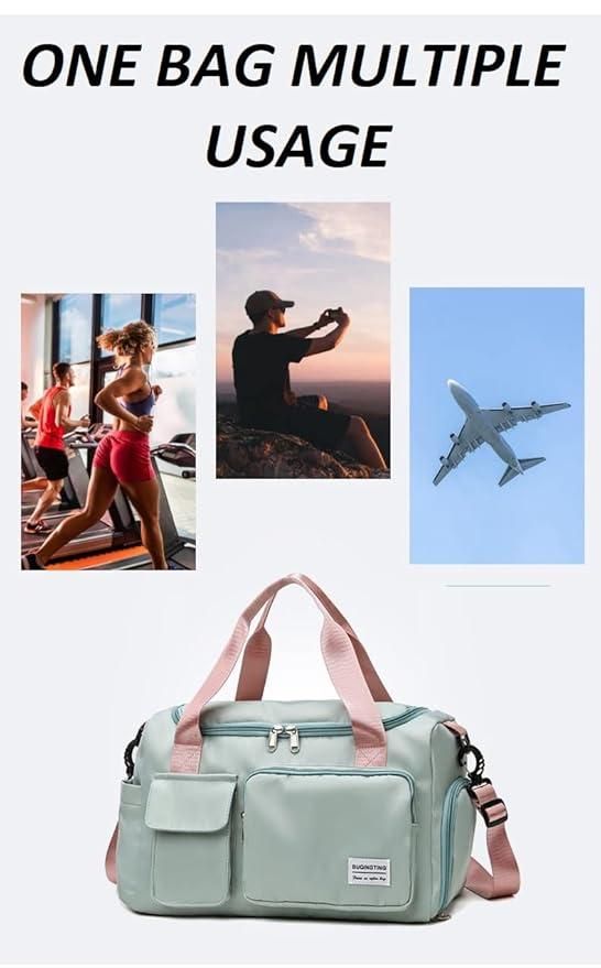 Durable Duffle Bag with Separate Shoe Compartment