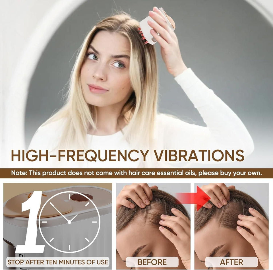 Hair Oil Applicator with Red Light Therapy for Hair Growth