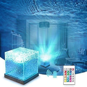 Rotating Water Ripple Night Light | Soothing Ambiance for Your Space