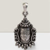 Silver Mahakal Pendant with Chain | Elegant Spiritual Accessory for Men