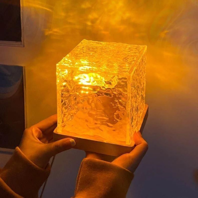 Rotating Water Ripple Night Light | Soothing Ambiance for Your Space