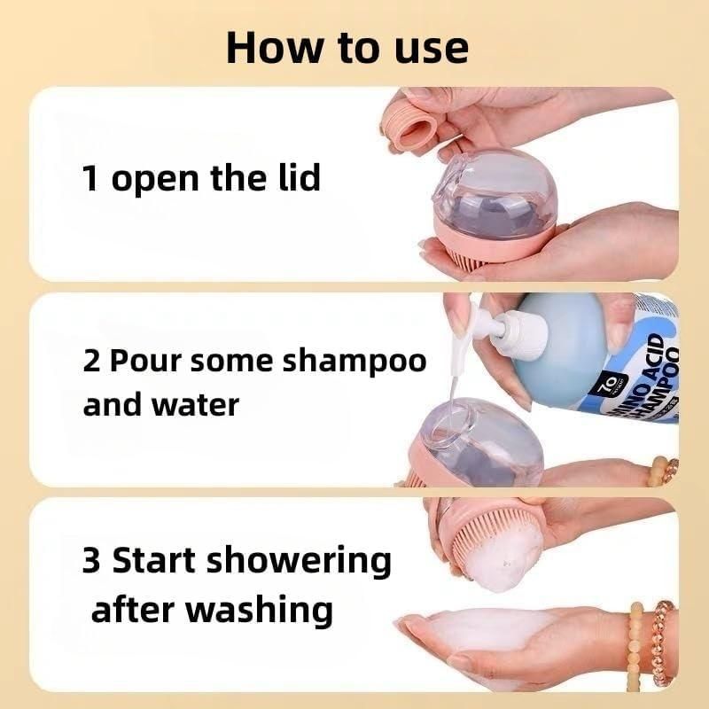 Hair Scalp Massager | Silicone Brush for Improved Blood Flow