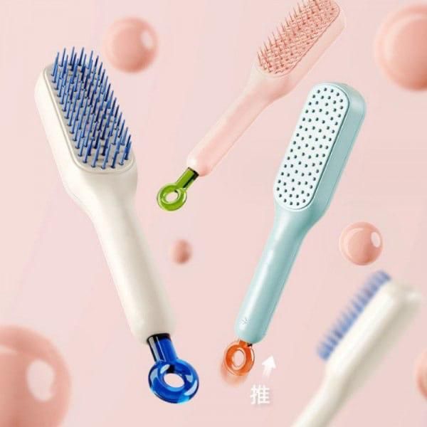 Self-Cleaning Anti-Static Massage Comb | Detangle and Revitalize Hair