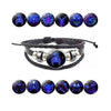 Zodiac Constellation Braided Leather Bracelet | Adjustable
