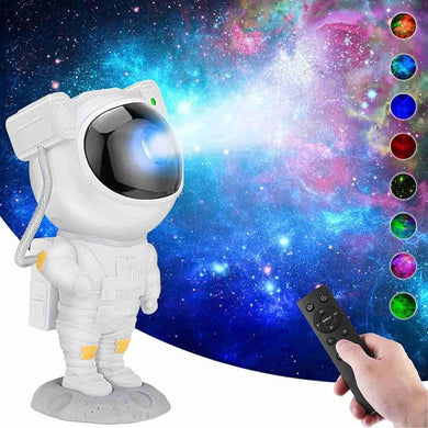 Astronaut Galaxy Projector | 360° Rotation & Remote Control