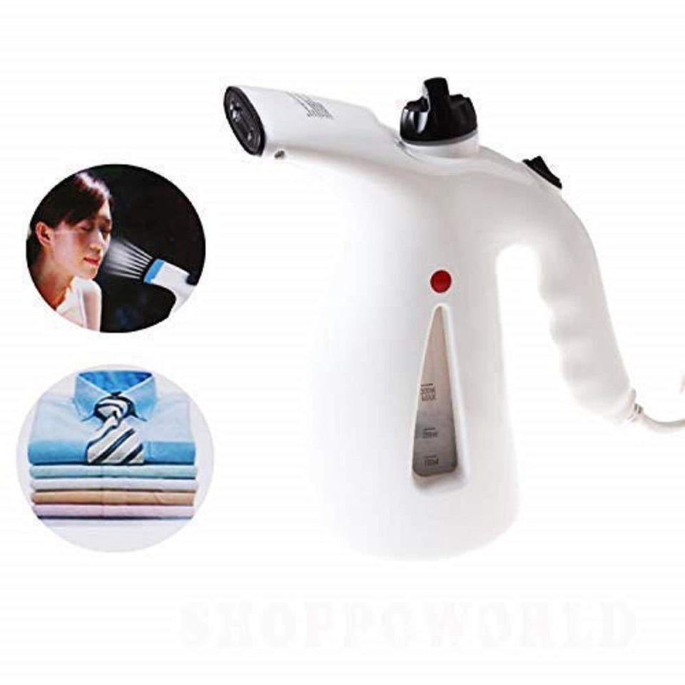 4-in-1 Handheld Garment Steamer & Facial Steamer | Versatile Home & Travel Use