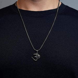 OM Pendant with Adiyogi - Stylish Stainless Steel Spiritual Jewelry