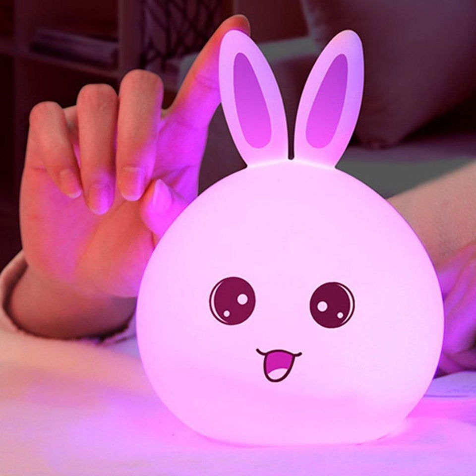 Adorable Rabbit Silicone Touch Sensor Night Light