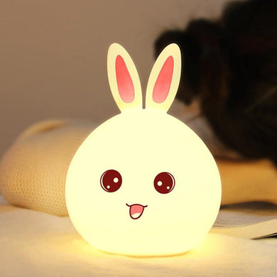 Adorable Rabbit Silicone Touch Sensor Night Light