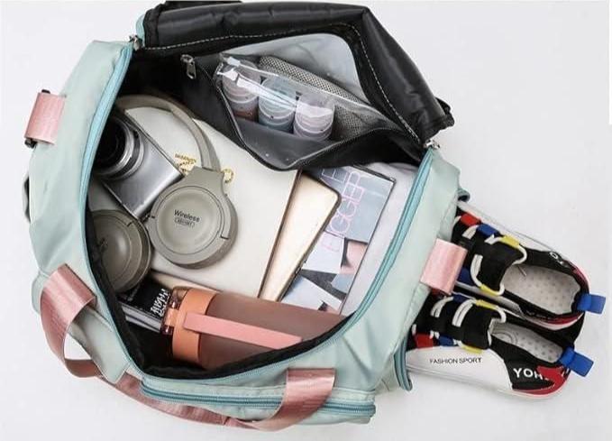 Durable Duffle Bag with Separate Shoe Compartment