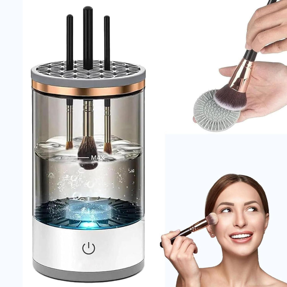 Make Up Brush Cleaner | Electric Brush Cleaner | USB Rechargeable Automatic Deep Cosmetic Cleaning Device