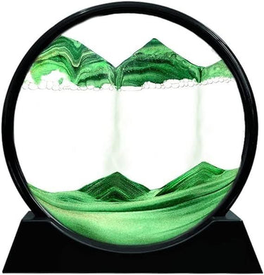 Art Liquid Motion Display Flowing Rotating Sand Frame