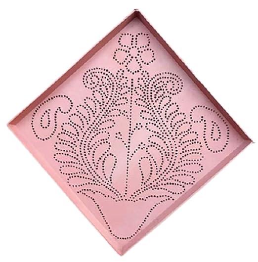 Rangoli Tool Kit | 8 Assorted Stencils | Rangoli Powder in Squeeze Bottles | Set of 18