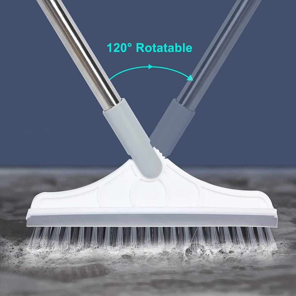 120° Rotating Bathroom Tile Cleaner Brush | Long Handle
