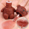 2 in 1 Keychain Bear Matte Lipstick Set - Pack of 2 Assorted Colors