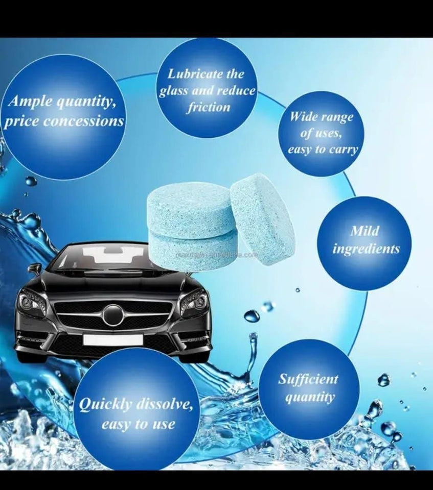 Car Windshield Washer Tablets | Concentrated Formula (Pack of 20)