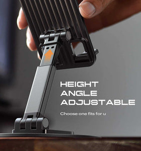 Mobile Phone Stand | 360° Rotation | Height and Angle Adjustable
