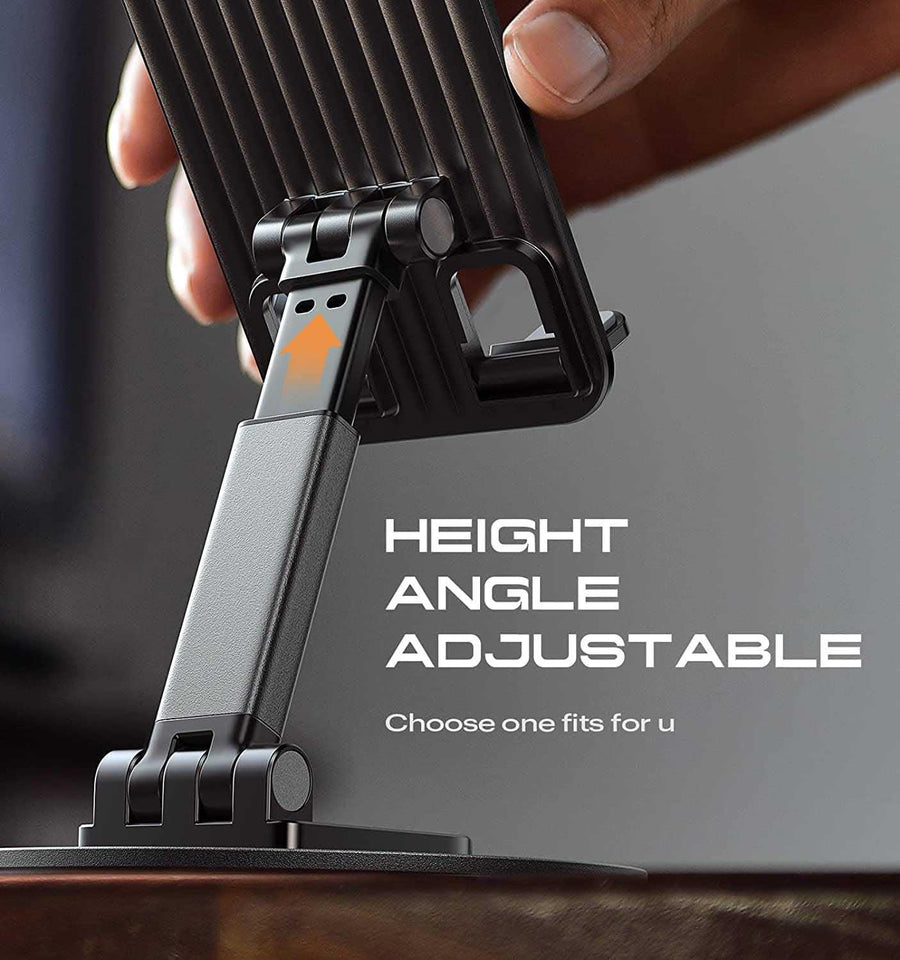 Mobile Phone Stand | 360° Rotation | Height and Angle Adjustable