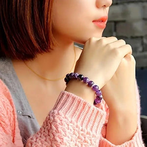Stretchable Handmade Natural Crystal Stone Bracelet | Pack of 2