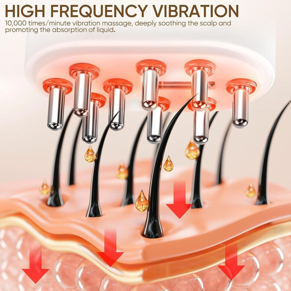 Hair Oil Applicator with Red Light Therapy for Hair Growth