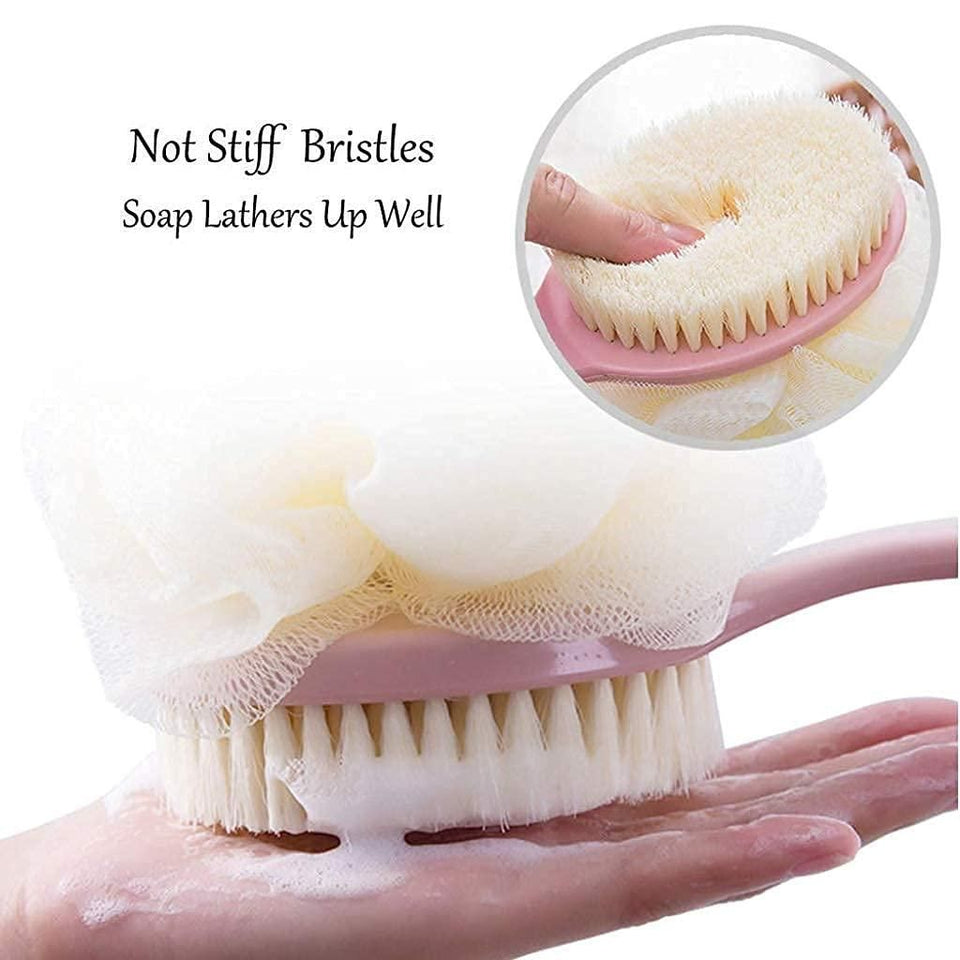 2-in-1 Bath Brush & Loofah Set | Exfoliating & Massaging