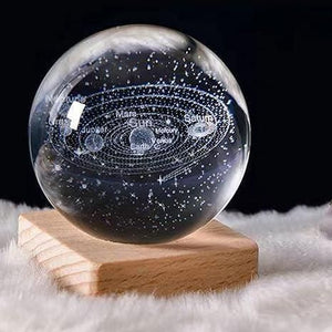 3D Crystal Lamp Ball | Decorative Light Fixture | Assorted Colors