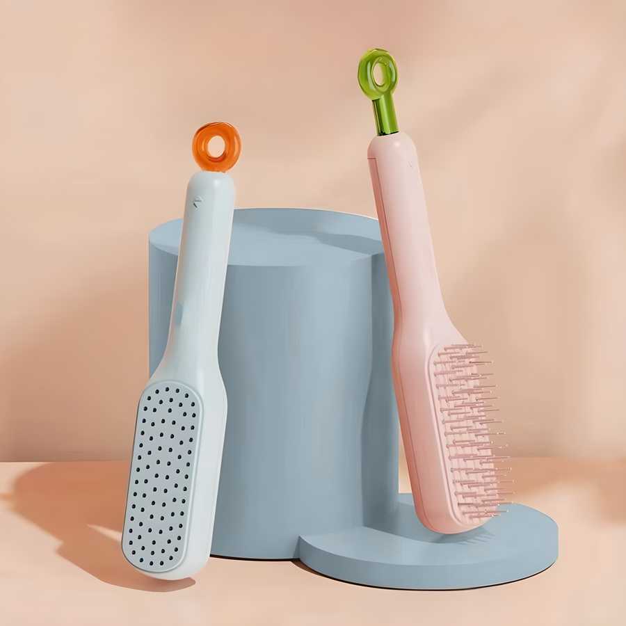 Self-Cleaning Anti-Static Massage Comb | Detangle and Revitalize Hair