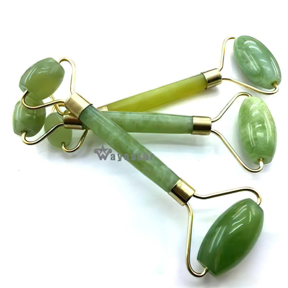 Smooth Facial Roller & Massager | Natural Jade Stone