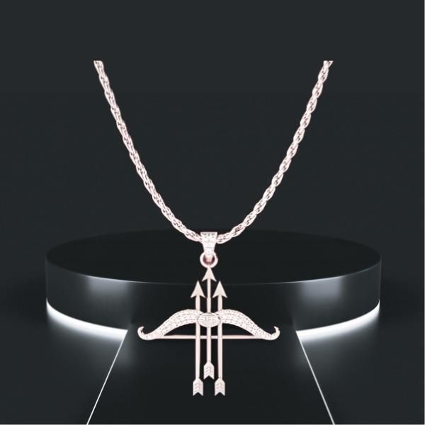 Ram Dhanush Silver Pendant Chain | Elegant Accessory for Men