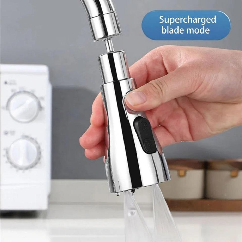 3-Mode Kitchen Sink Faucet | Stainless Steel | 2 Spray Modes