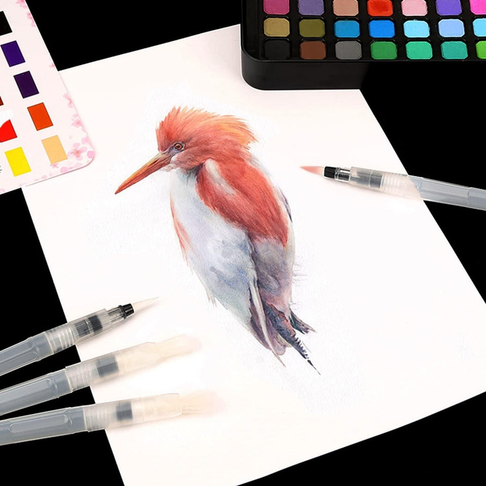 Watercolor Tank Brush Set of 6 - Perfect for Artists