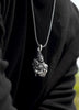 Spiritual Sankar Locket with Chain | Alloy Silver Pendant