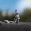 Lord Ram Pendant with Chain | Oxidized Silver