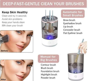 Make Up Brush Cleaner | Electric Brush Cleaner | USB Rechargeable Automatic Deep Cosmetic Cleaning Device