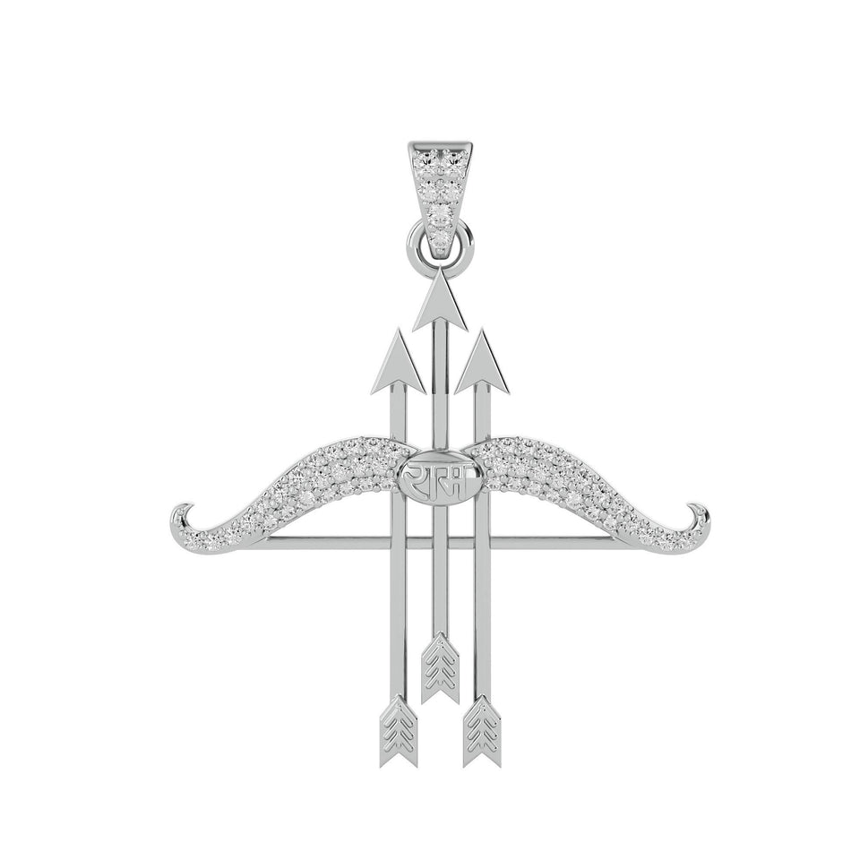 Ram Dhanush Silver Pendant Chain | Elegant Accessory for Men