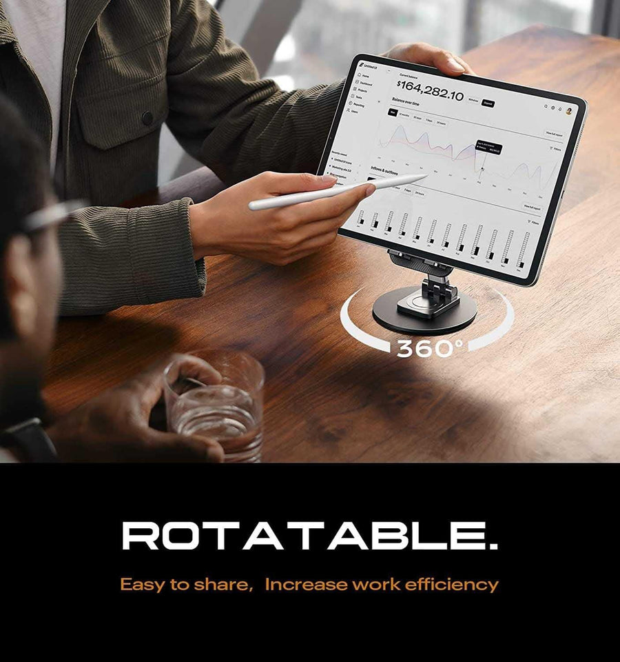 Mobile Phone Stand | 360° Rotation | Height and Angle Adjustable