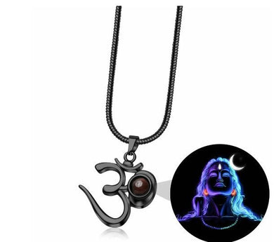 OM Pendant with Adiyogi - Stylish Stainless Steel Spiritual Jewelry