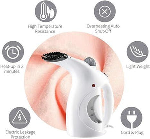 Portable Garment & Facial Steamer | Fast Heat-up |Handheld Design