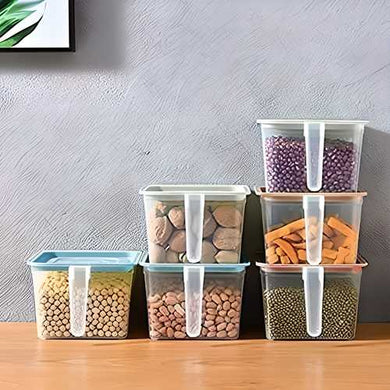 Unbreakable Kitchen Storage Containers | Airtight Fridge Organizers| Pack of 6