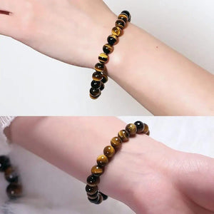Tiger Eye Yellow Crystal Healing Stone Bracelet | Pack of 2