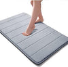 Water-Absorbent Memory Foam Bath Mat | Soft | Grey