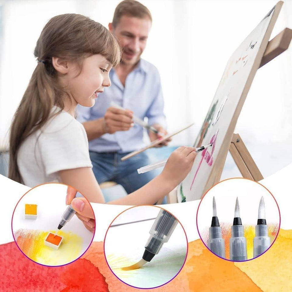 Watercolor Tank Brush Set of 6 - Perfect for Artists