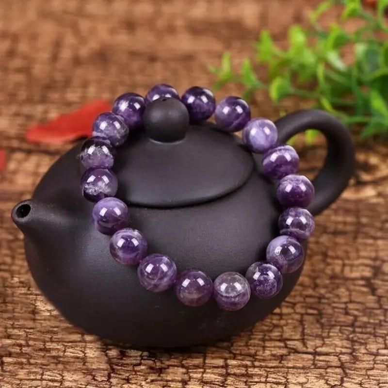 Stretchable Handmade Natural Crystal Stone Bracelet | Pack of 2