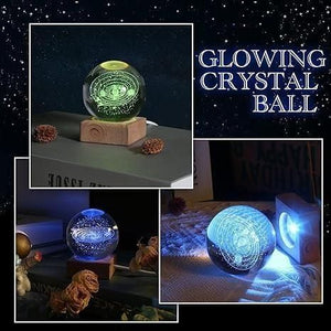 3D Crystal Lamp Ball | Decorative Light Fixture | Assorted Colors