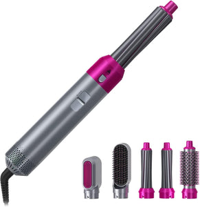 5-in-1 Hot Air Brush | Detachable Hair Dryer with Comb